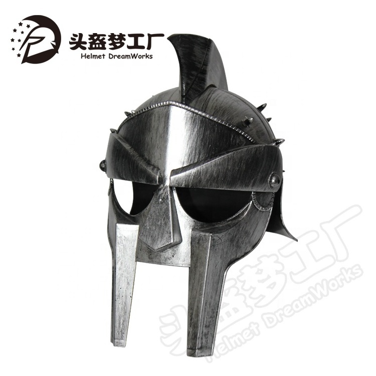 Medieval Functional Helmet of The Spaniard Maximus Roman Gladiator Armor for adult