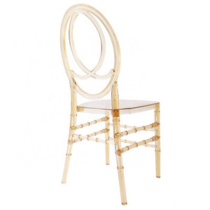 luxury Chiavari Chair Plastic transparent Phoenix Wedding Chair Infinity Resin Phoenix Chair