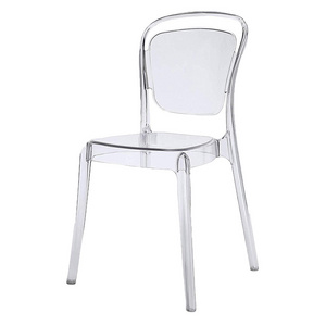 Weddings And Event Party Stackable Resin Lucent Dining Side Chairs