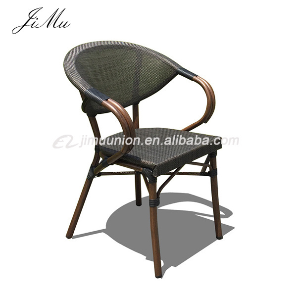 Wholesale Cheap Bamboo Rattan Wicker Bistro Rattan Arm Chair For Outdoor