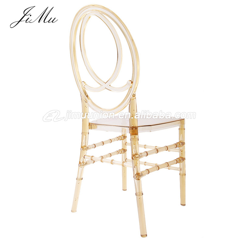 luxury Chiavari Chair Plastic transparent Phoenix Wedding Chair Infinity Resin Phoenix Chair