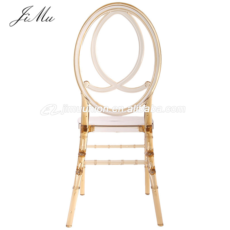 luxury Chiavari Chair Plastic transparent Phoenix Wedding Chair Infinity Resin Phoenix Chair