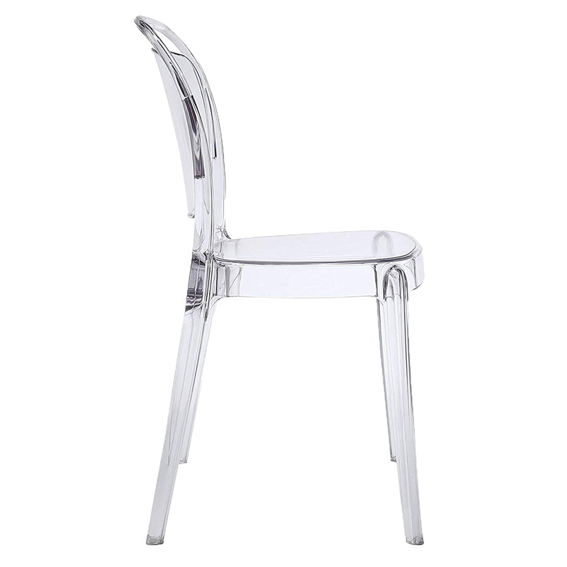 Weddings And Event Party Stackable Resin Lucent Dining Side Chairs