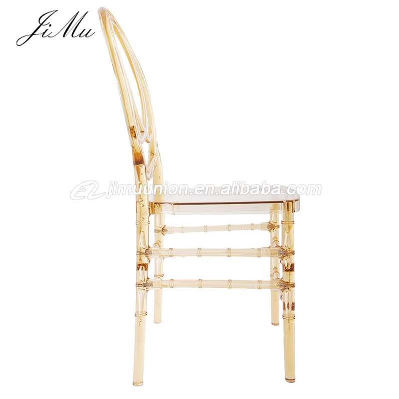 luxury Chiavari Chair Plastic transparent Phoenix Wedding Chair Infinity Resin Phoenix Chair