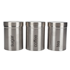 stainless steel Tea Coffee Sugar Canister