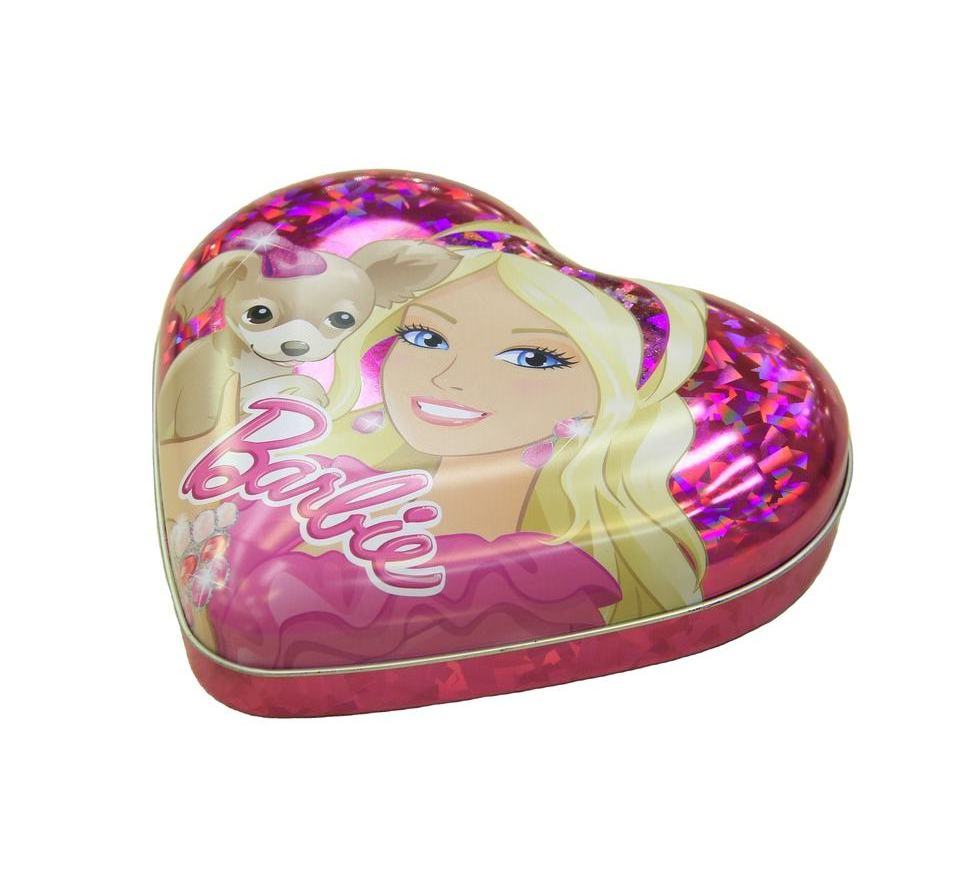 wholesale custom logo Pink Heart shape boite Metal Candy sweet Chocolate gift box tin package tin box packaging