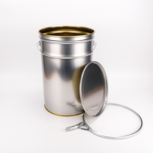 20 25 L 10 Litre 5 Gallon Empty Open Top Tin Bucket Oil Paint Drums Barrel For Supplier Manufacturers Sale Price