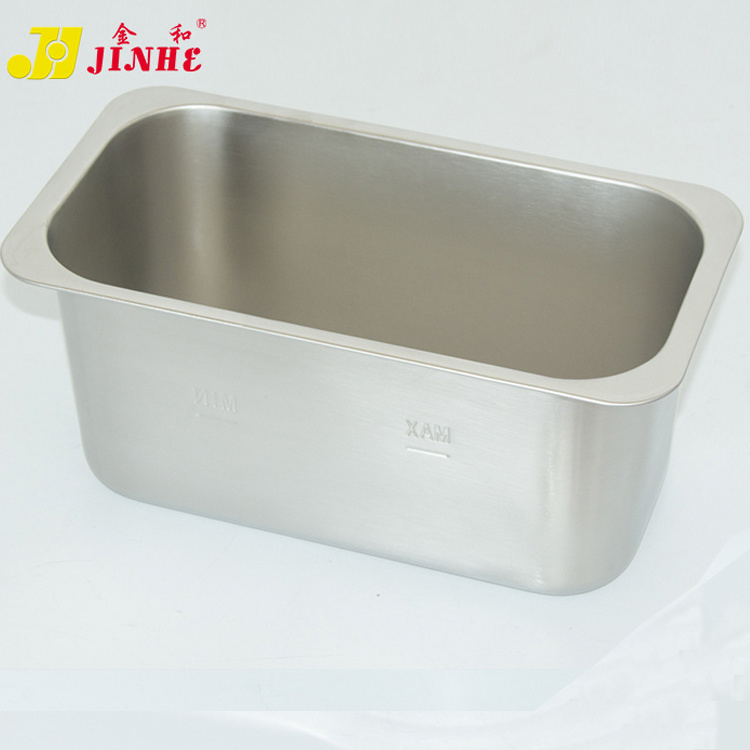 Hot sale 18L stainless steel ice cream container gelato pan