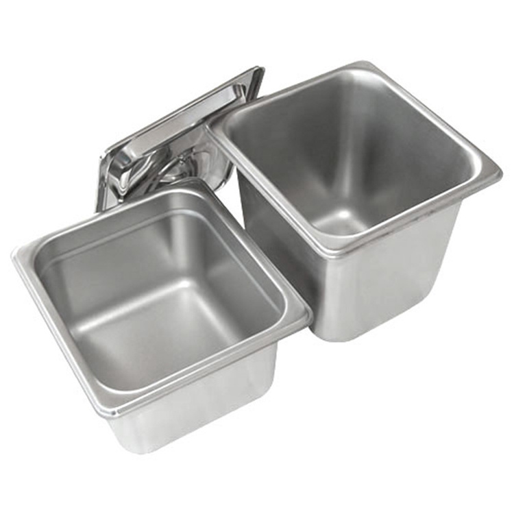 1/1 1/2 1/3 1/4 1/6 1/9 2/3 Customization Full Sizes Stainless Steel Containers Custom Gn Steam Pan For Hotels