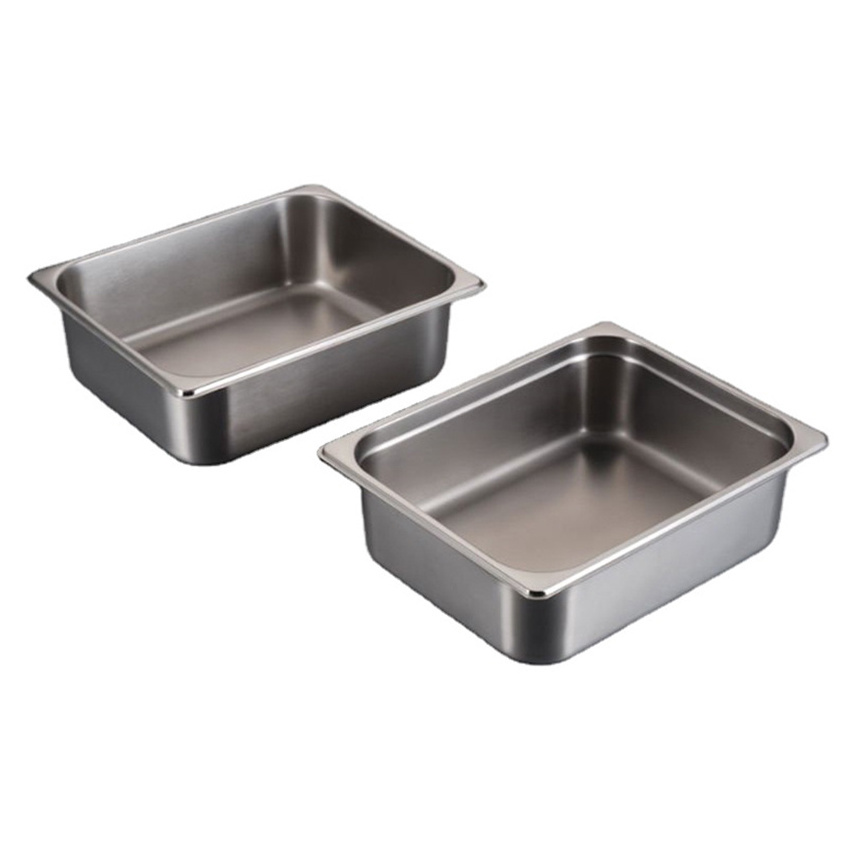 1/1 1/2 1/3 1/4 1/6 1/9 2/3 Customization Full Sizes Stainless Steel Containers Custom Gn Steam Pan For Hotels