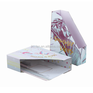 Customized Office Desk Organizers Document Magazine Paper File Holder Folded