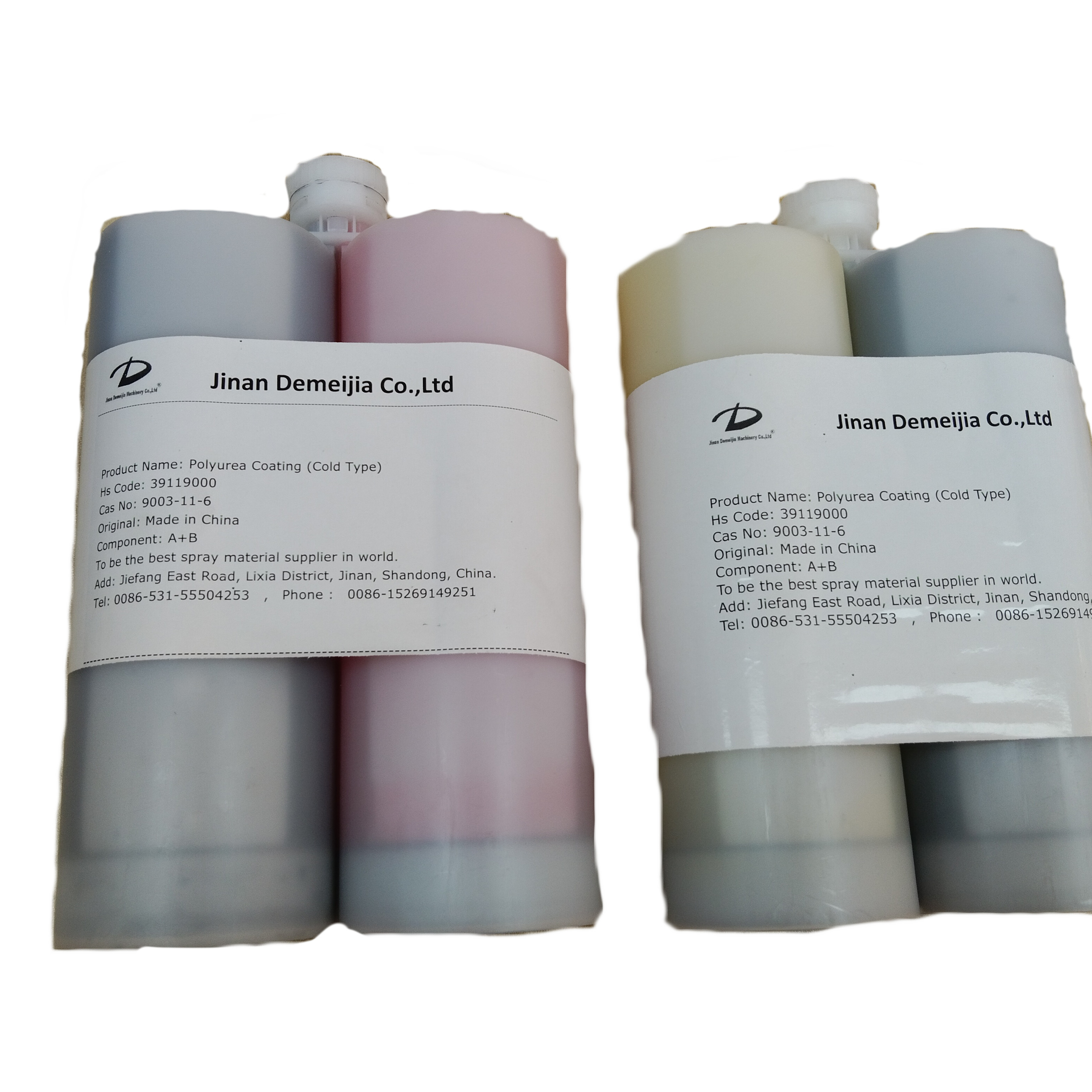 Line-X cold polyurea cartridge coating spray material