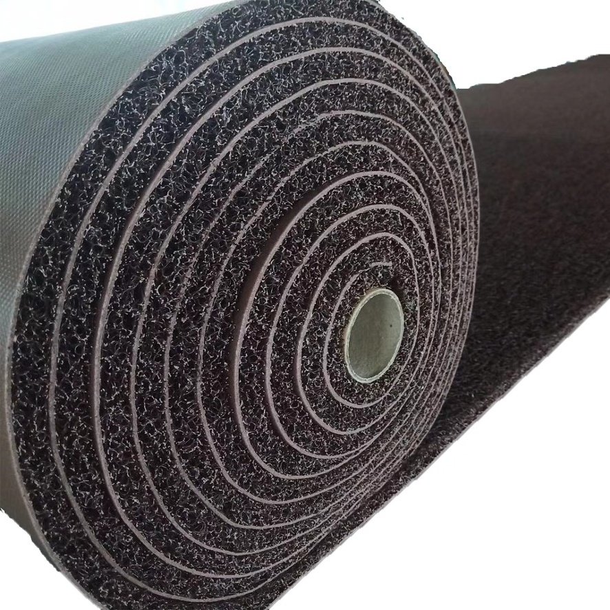 12mm Waterproof Vinyl Loop Nomad Scraper Matting  Large Roll Carpet PVC Coil Mat for Floor