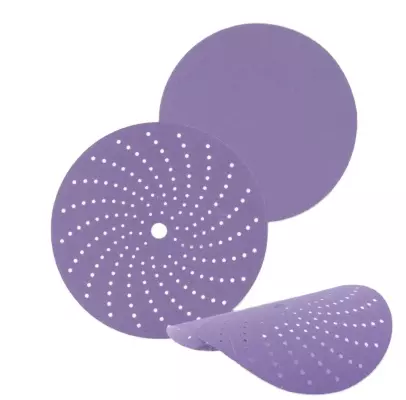 Manufacture 6-Inch Purple Ceramic Round Sanding Disc 17 Holes Hook Loop P60-P600 Sandpaper for Metal Polishing OEM/ODM