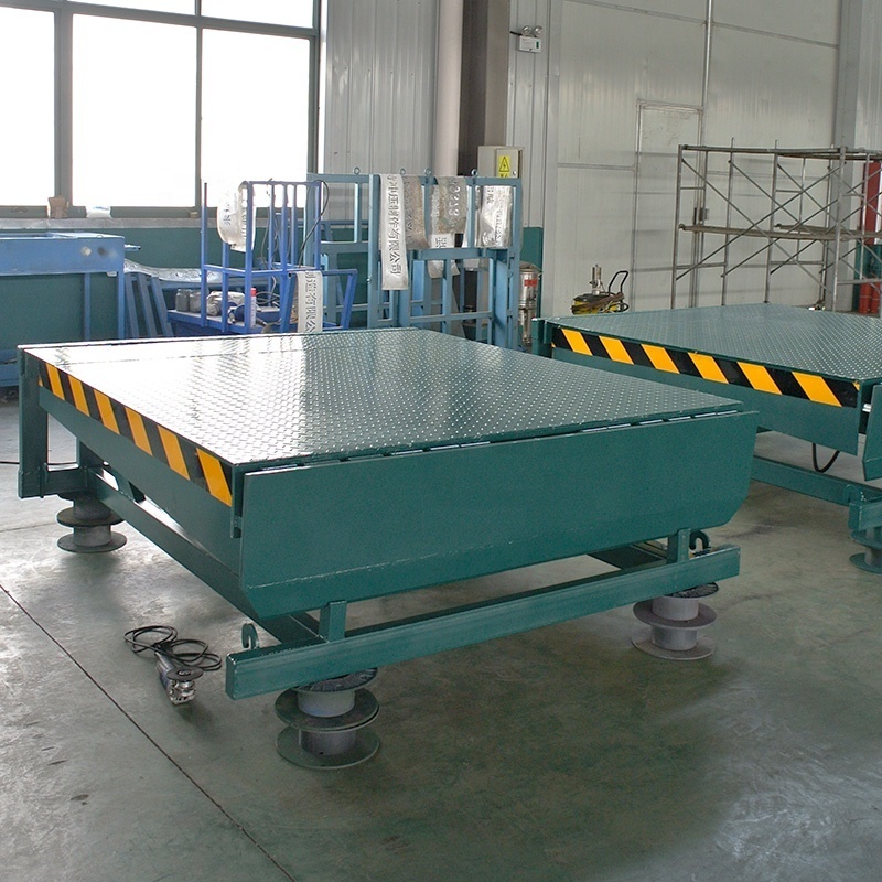 New Automatic Dock Ramp Forklift Loading Mobile Manual Dock Leveler Operation Hold Assembly Hydraulic Forklift Yard Ramp Motor