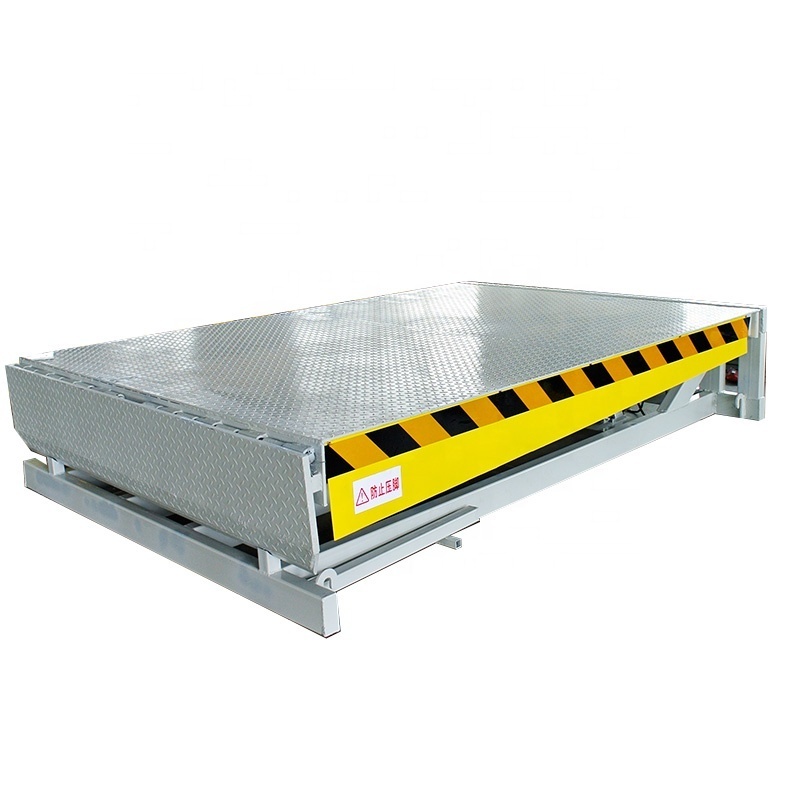 High-Strength Manganese Steel Hydraulic Warehouse Dock Leveler Telescoping Lift Truck Loading Ramp