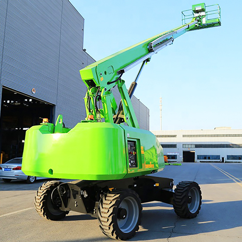 Electric Self-propelled High-altitude Working Car Cherry Picker 24m Electric Tractable Telescopic Articulated Boom Lift