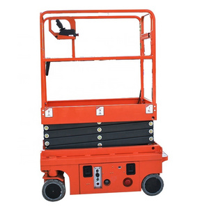 Xinjianhao Self-Propelled All Terrain Hydraulic Scissor Lift Table Features Self Leveling Outriggers