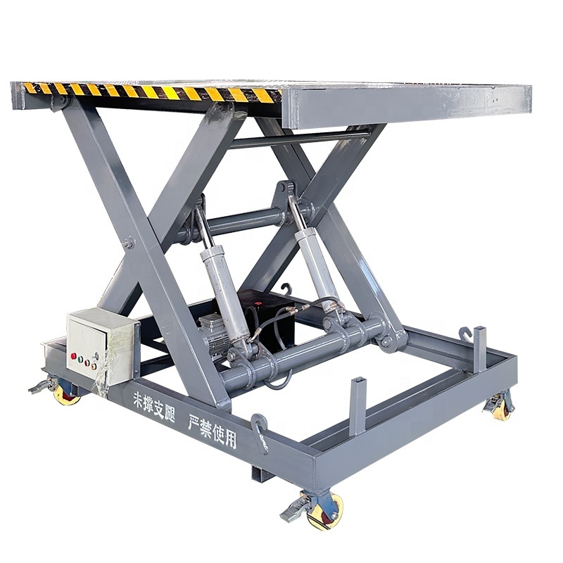 Customized Small Hydraulic Platform Freight Floor Scissor Lift Table Fixed Cargo Elevator