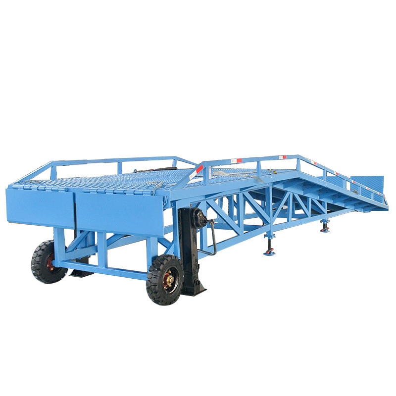 Heavy Aluminum Portable Ramp Towable Mobile Dock Vehicle Livestock Container Loading Ramp For Loading And Unloading