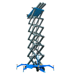 4m500kg Electric Hydraulic Mobile Scissor Lift Table Platform with 4 Legs Electric Scaffolding Lift Tables