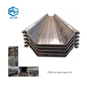 Hot Rolled Retaining Walls Fiberglass U Type 2 Second Hand Harga Steel Sheet Pile Supplier Baja Vinyl Pvc Z Sheet Piling