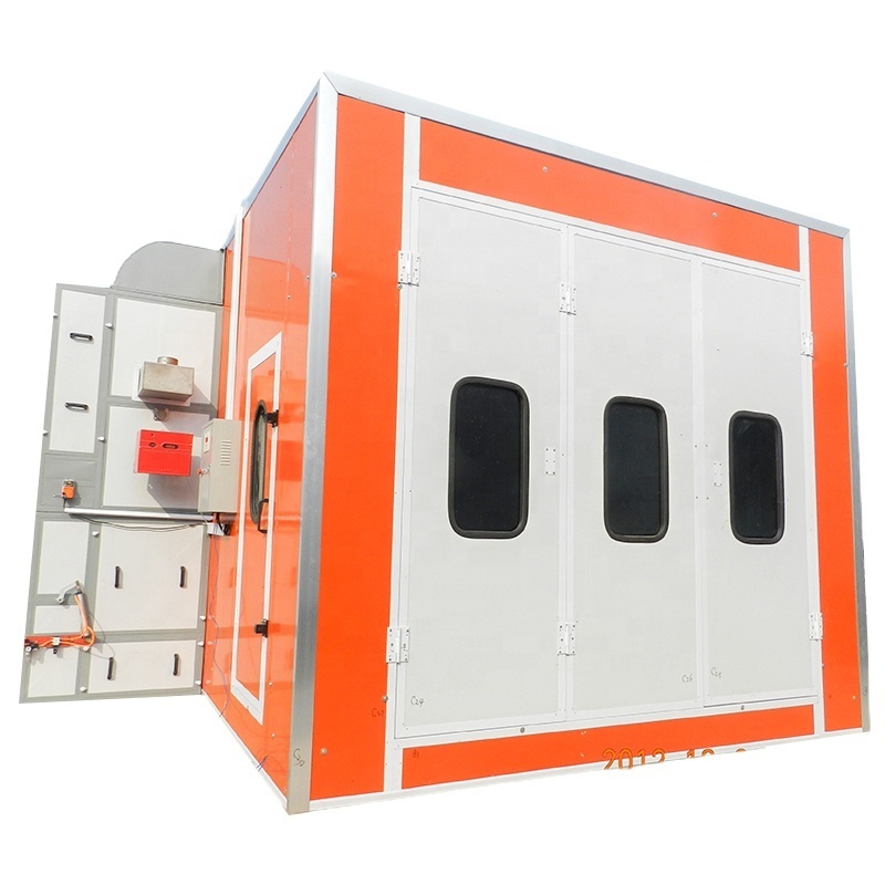 standard car spray booth with basement side light and EPS wall panel low price for sale