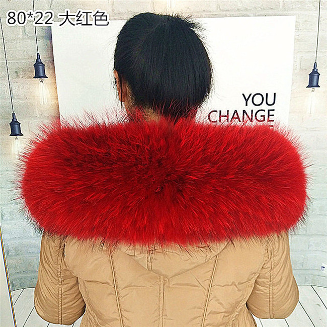 Cheap Wholesale Genuine Rabbit Raccoon real fur collar