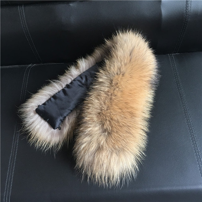 Detachable Raccoon Fur Collar