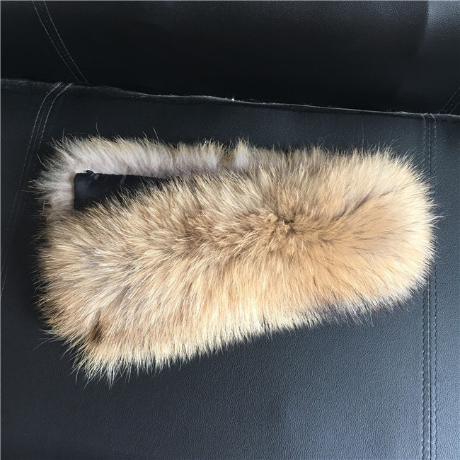 Detachable Raccoon Fur Collar