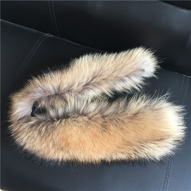 Detachable Raccoon Fur Collar