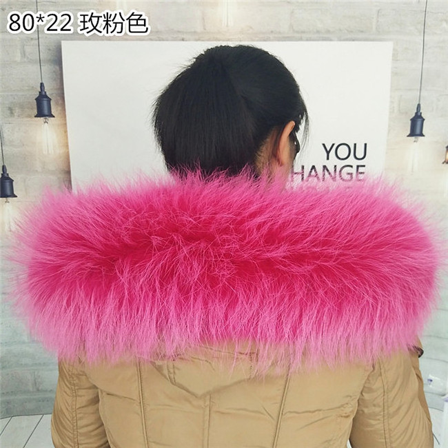 Cheap Wholesale Genuine Rabbit Raccoon real fur collar