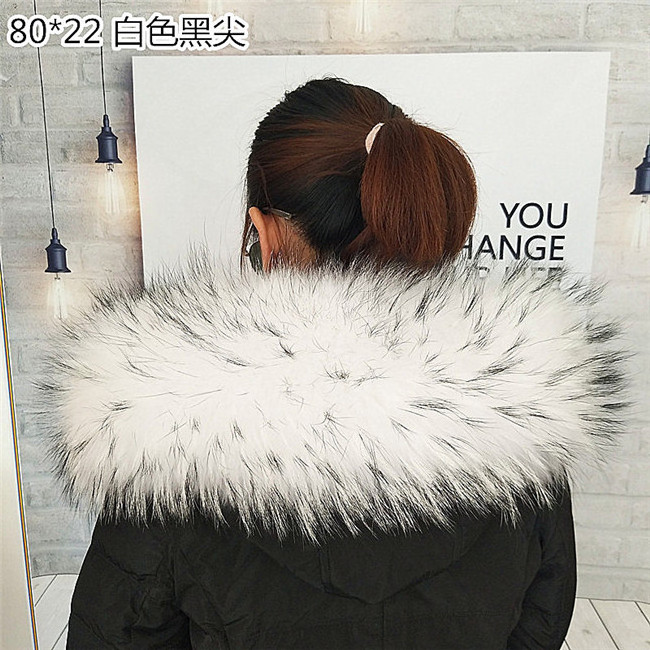 Cheap Wholesale Genuine Rabbit Raccoon real fur collar