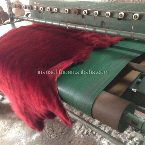 china factory sheepskin shearling leather hide fur