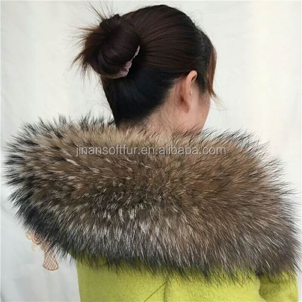 Reasonable Price Super Soft Quality Badger Fur raccoon fur Collars