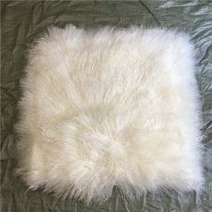 Mongolian Long Hairs Lamb Rug Real Sheep Blanket Curly Goat Fur