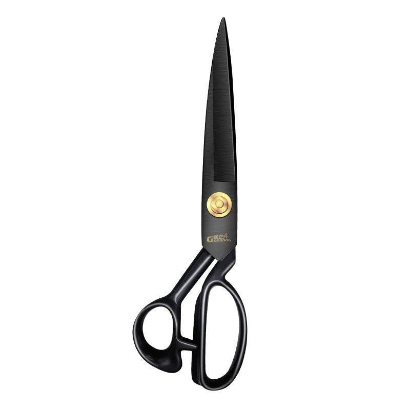 Wholesale Professional Black Non-stick Plated Tailoring 12 Inch Tailoring Machine Sewing Tailor Scissors