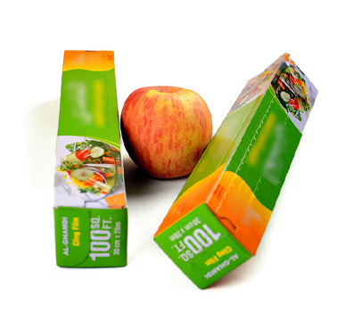 Plastic wrap dispenser with slide cutter 45cm 600m Transparent Stretch PVC Cling Film for Food Wrap