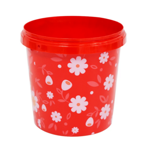 Factory Supplier leak-proof iml print popcorn barrel clear ice cream honey plastic buckets