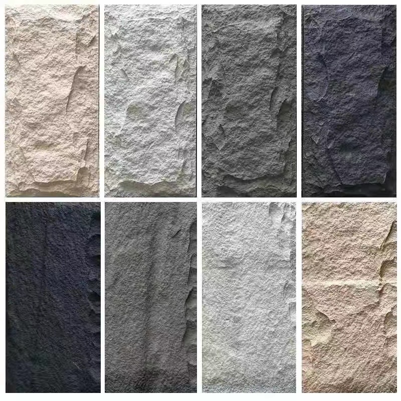 Factory direct sale Outdoor pu culture stone 3D polyurethane faux stone wall panel