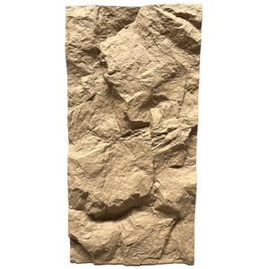 PU polyurethane faux mountain rock luxury one panel one wall background wall decoration 3D artificial PU stone