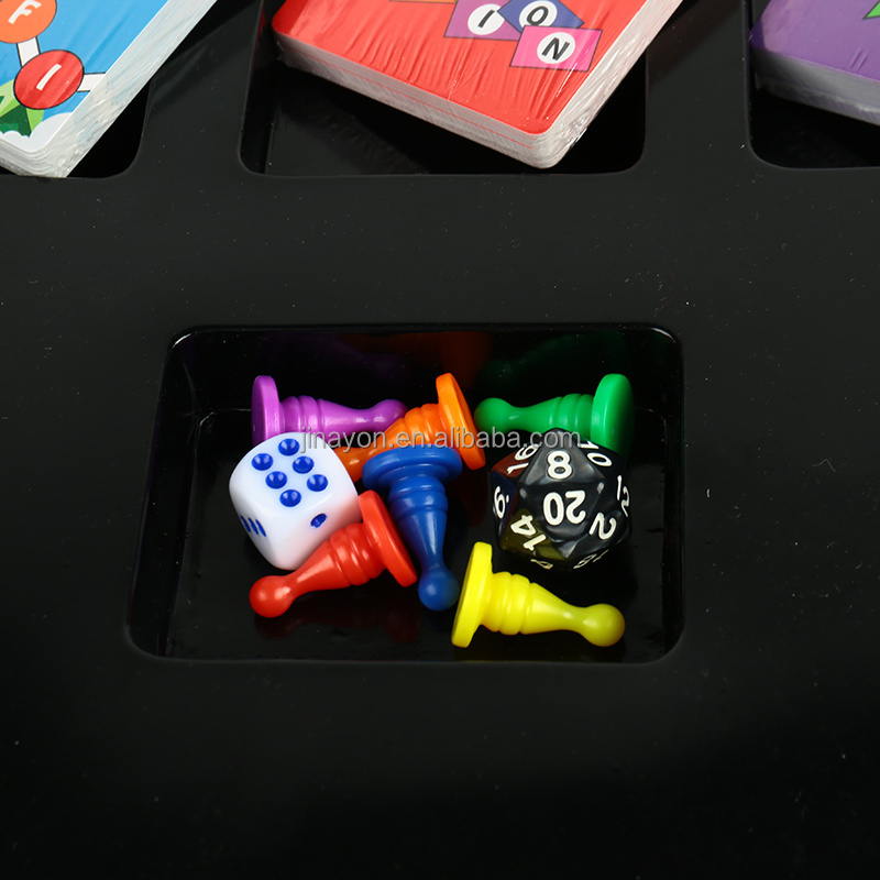 High Quality Kids Educational Playing Cards with Dice and Pawns Cardboard Printing Custom Children Board Games