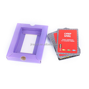 Manufacturer Custom Board Games Paper Cards Game Playing Cards with Paper Insert Tray