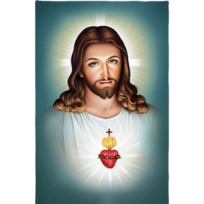 Home wall decoration Jesus like pvc adhesive sticker self-adhesive decorative wall sticker 30x45cm Religious Wall Sticker