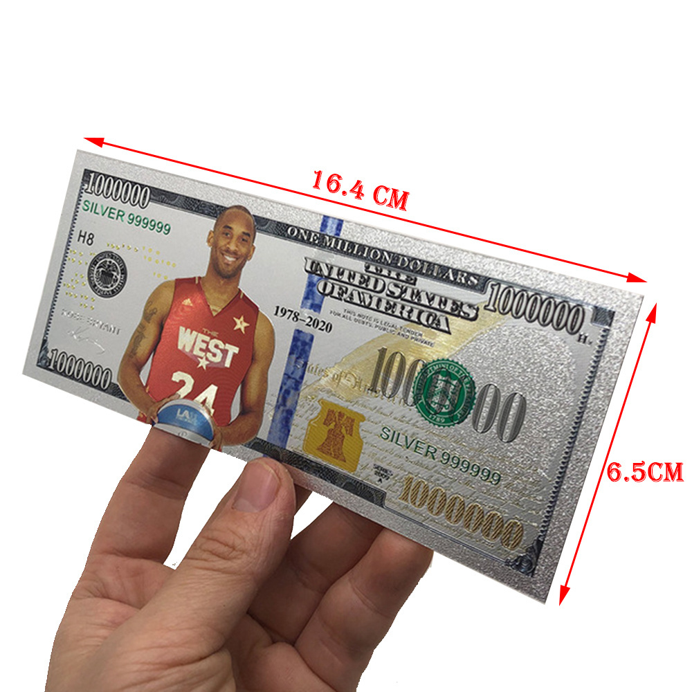 new Design Kobe Bryant Commemoration 24k Gold Foil For Collection Us Banknote