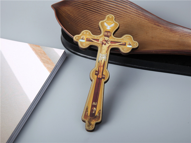 Handmade Catholic St Benedict Cross Wooden Crucifix Pendant Wooden Cross for Gift pendant