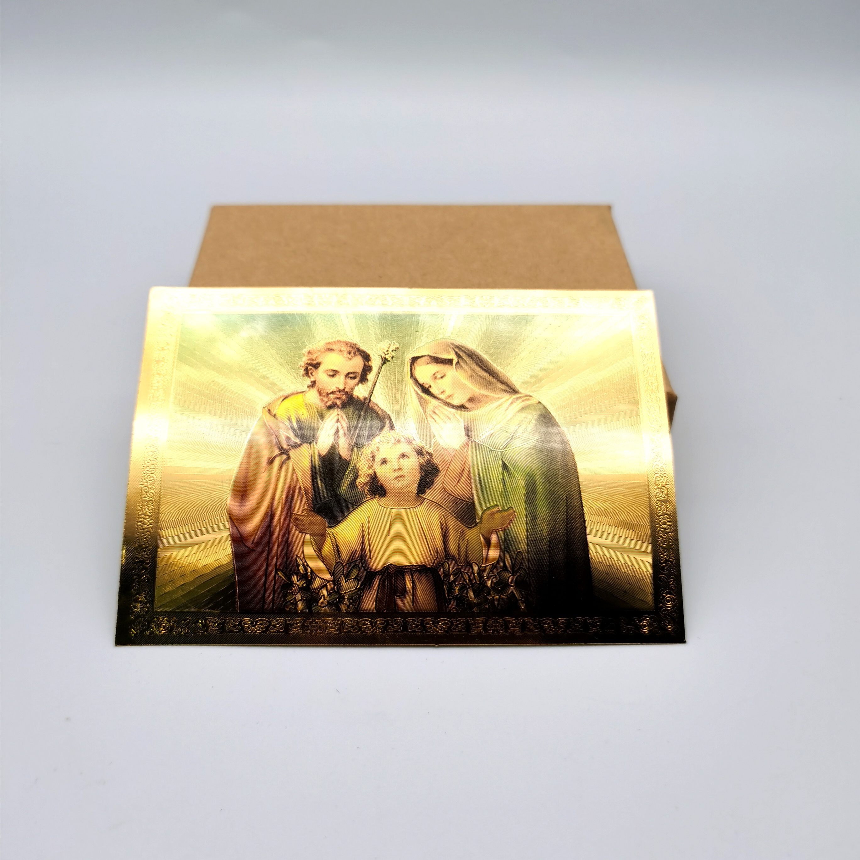 Religious Gold Foil Jesus Maria Stickers Christian Savior Maria Jesus Graffiti Sticker  Decorative Waterproof Sticker