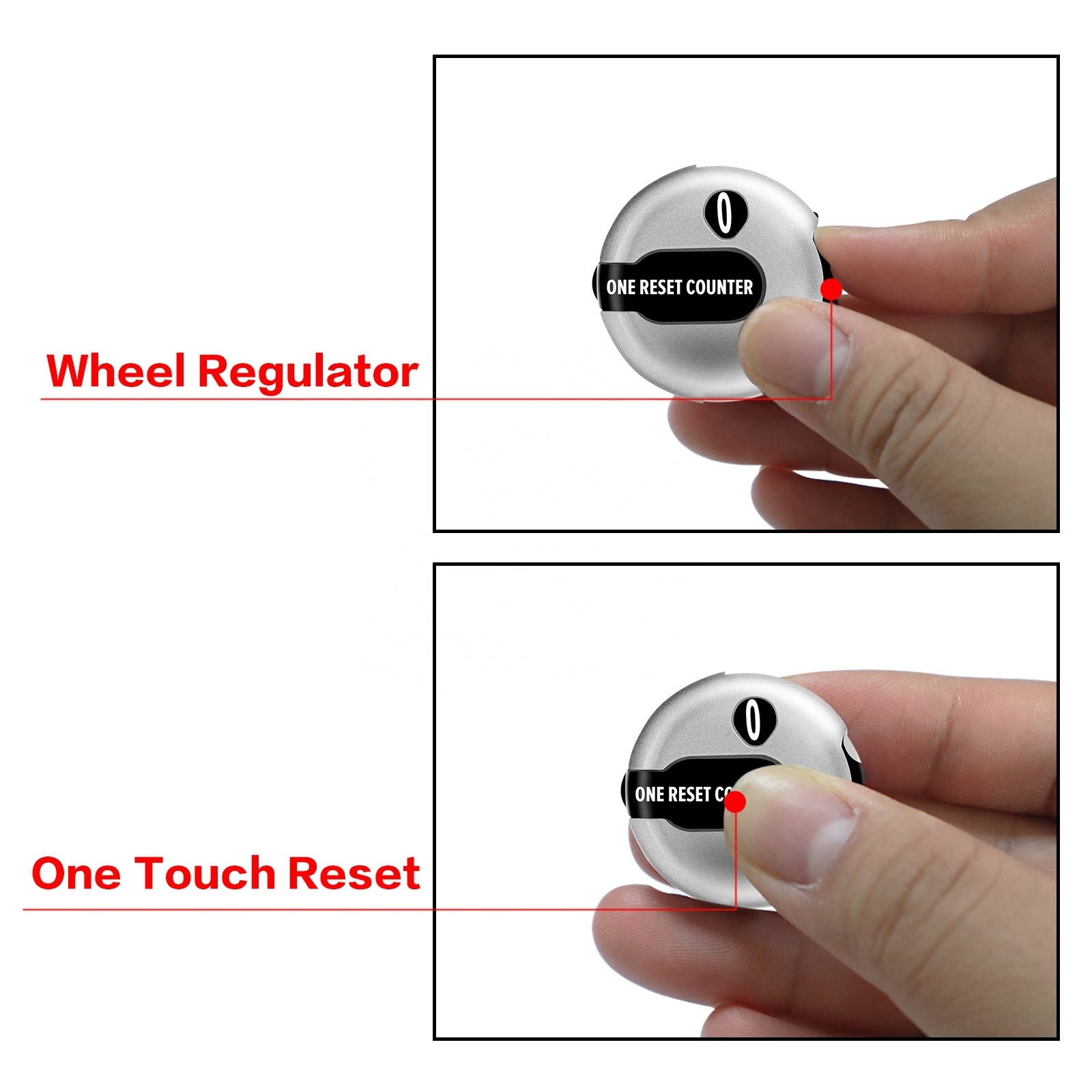 Wholesale Golf Score Counter Golf Stroke Clicker With One Touch Reset For Golf Course Scorekeeper Mitten Clip Pole Counter