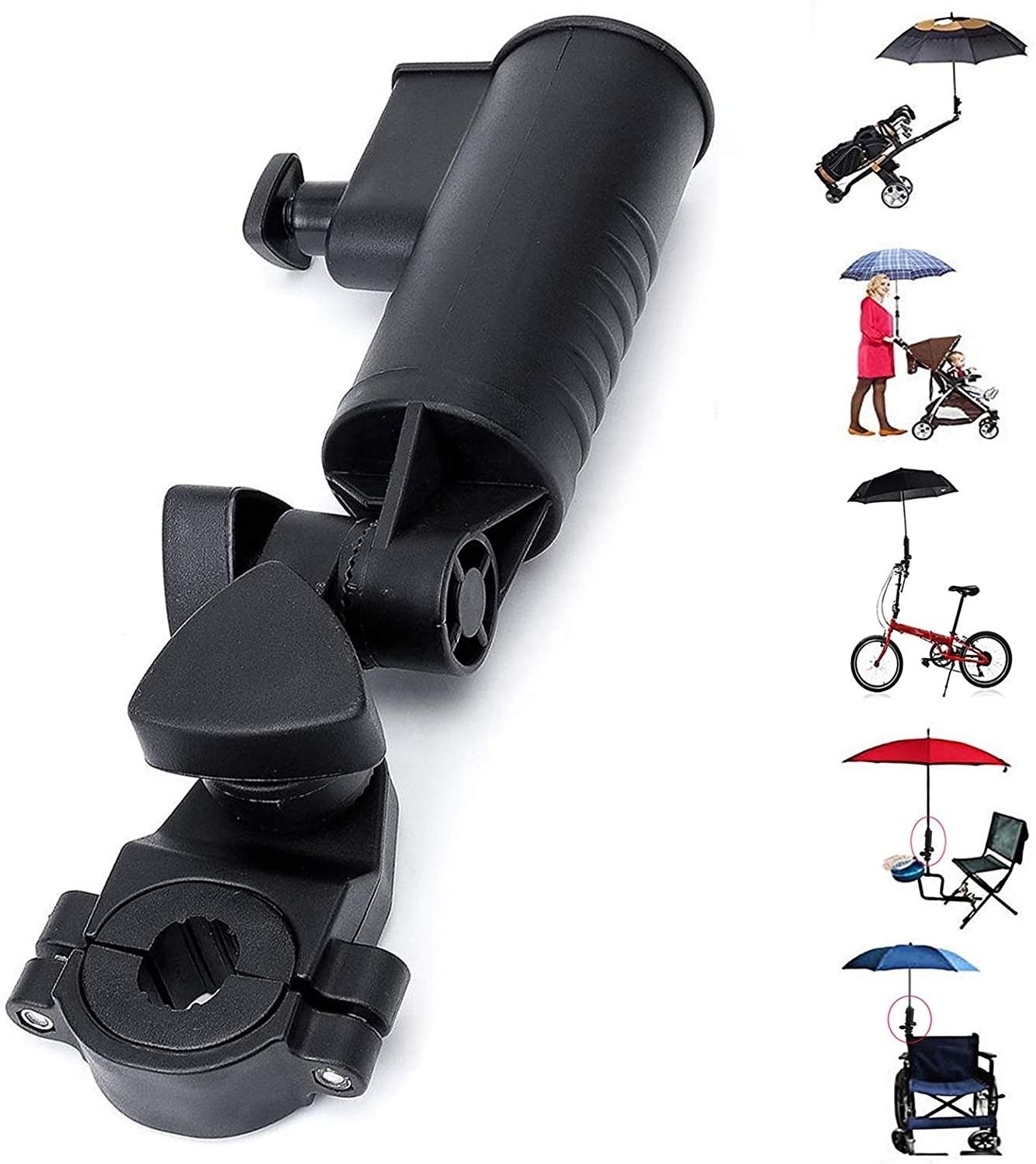 OEM Hot Sale Multifunction Golf Trolly Umbrella Holder Golf Umbrella Holder Adjustable Plastic For High Quality