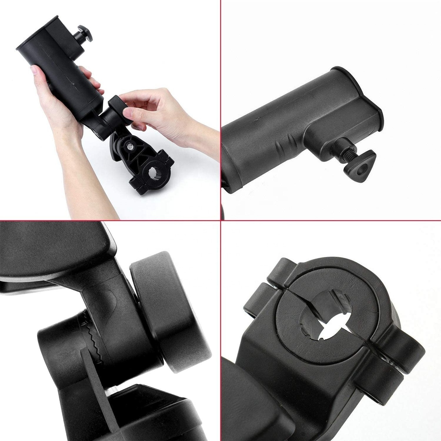 Hot Sales Golf Cart Umbrella Holder Universal Adjustable Size Angle Stroller Attachment with Clamp Durable Accessories